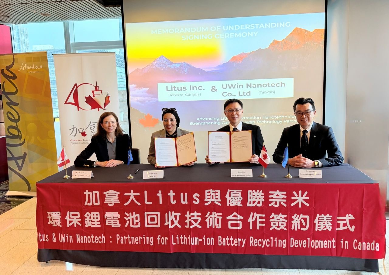 Litus and UWin Nanotech sign MOU on battery and lithium recovery