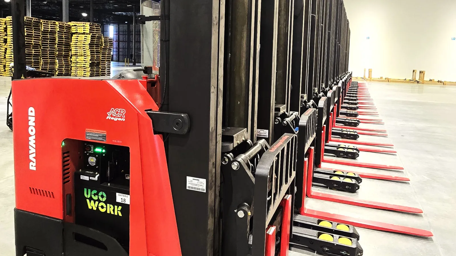 UgoWork deploys lithium-ion fleet system at Canac Drummondville DC